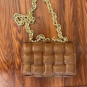 evalulu cassette chain woven bag new